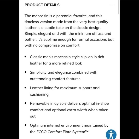 - ECCO Classic Black Moccasin 2.0 Leather Loafers Slip-on Timeless - Picture 3 of 11